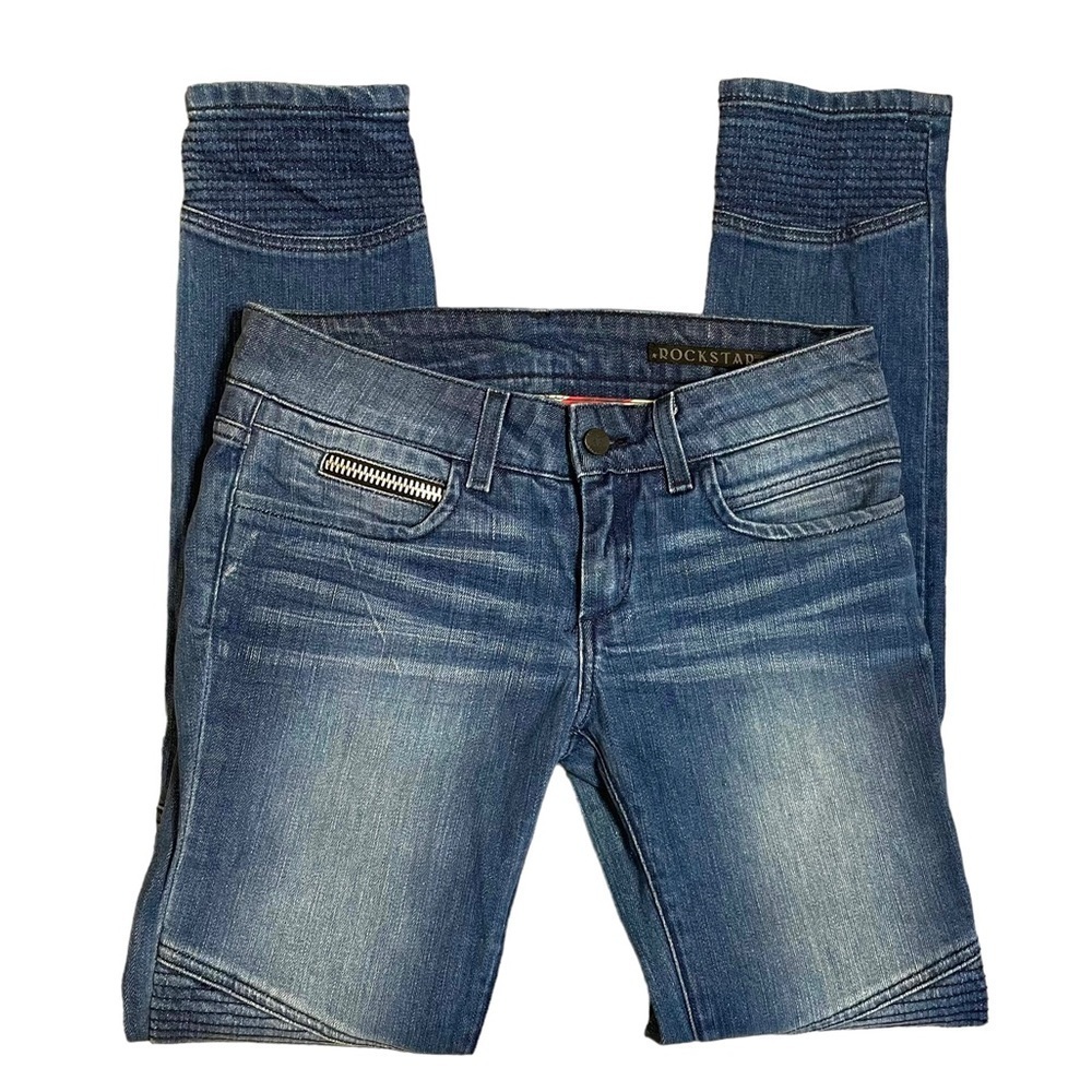 Rockstar Sushi Moto Jeans stretch skinny womens 28 - Picture 7 of 14